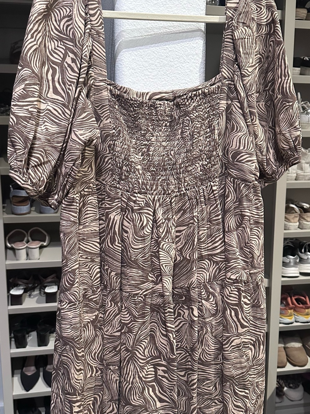 House of Harlow 1960 Brown and Cream Mini Dress - Picture 6 of 7